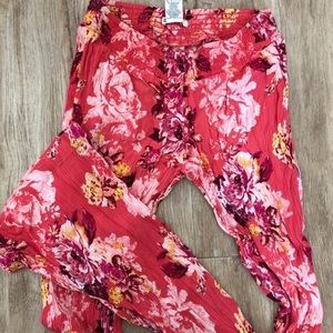 Billabong floral beach pants size small